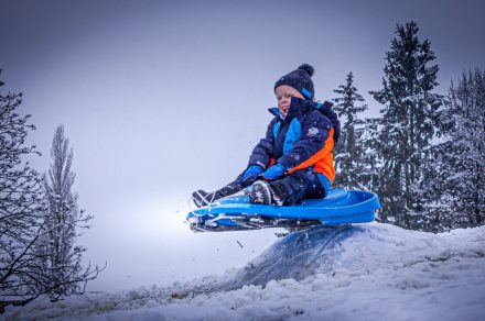 Super Châtel sledging run