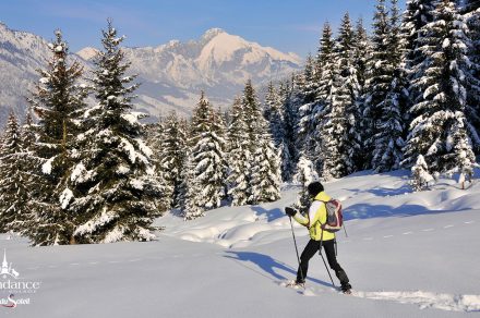 Snowhoes  itinerary  :  les chalets d'Autigny