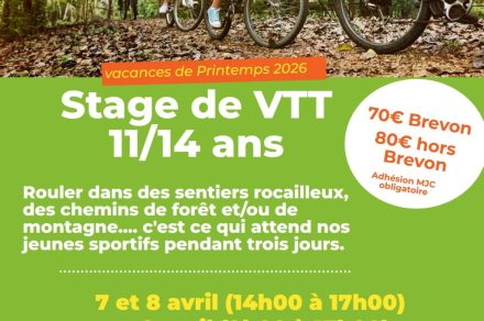 Stage de VTT pour les 11/14 ans