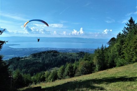 Aires de départ parapente et delta de Très le Mont