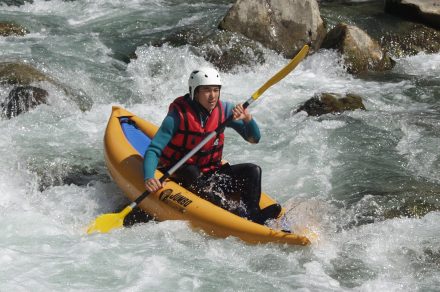Kayak-raft im Dranse